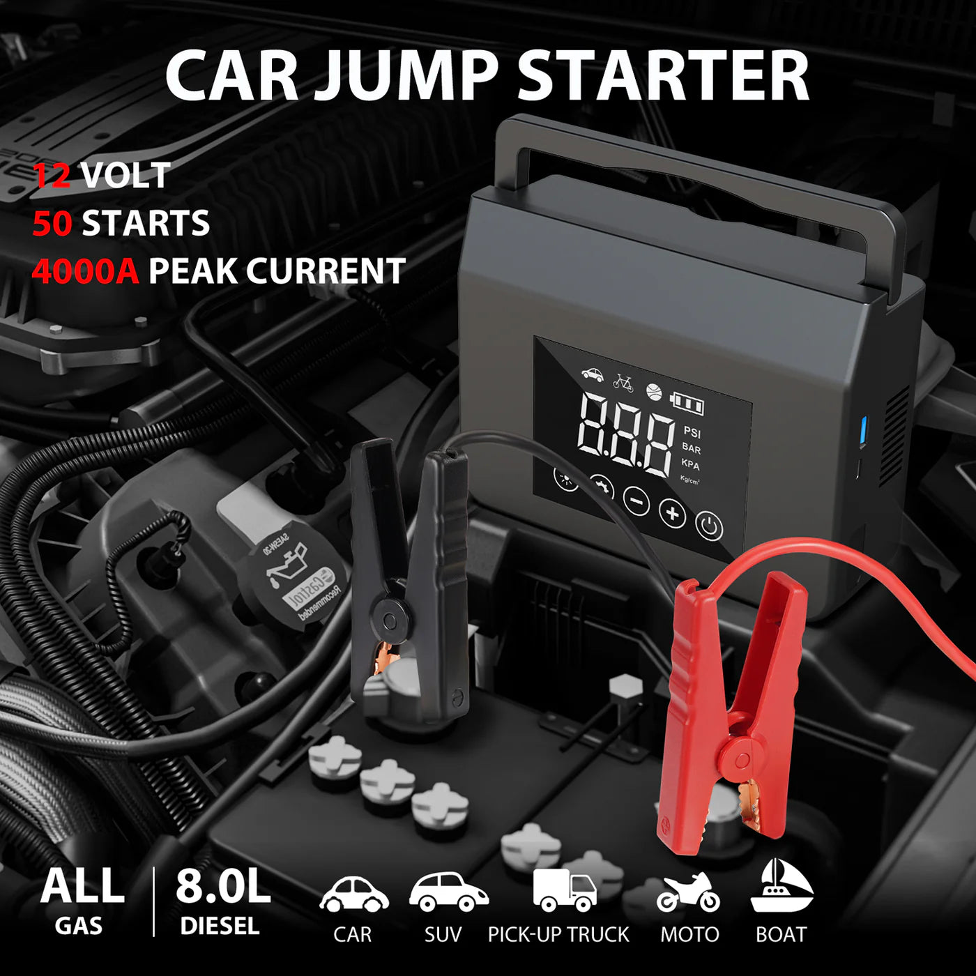 NEXUS™ 4-in-1 Jump Starter Kit
